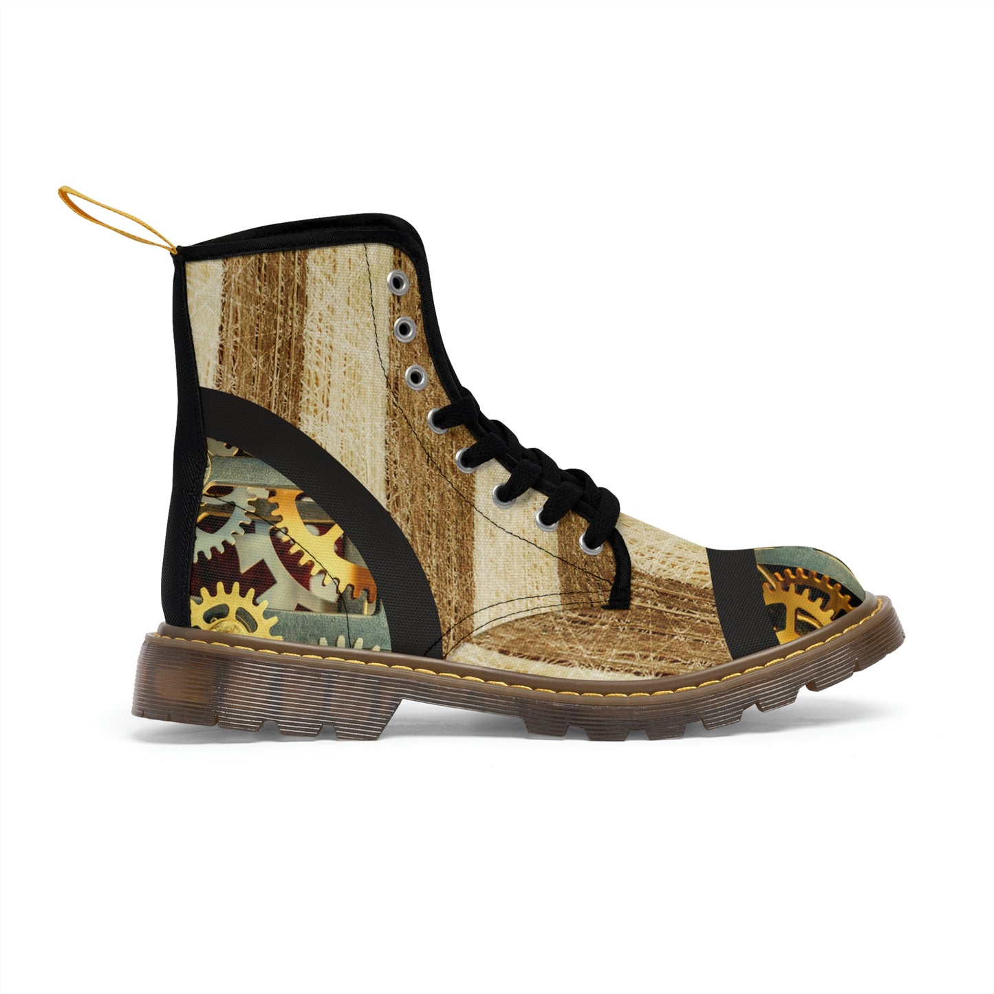 Men's Steampunk Gear Canvas Boots Lord and Lady Towers