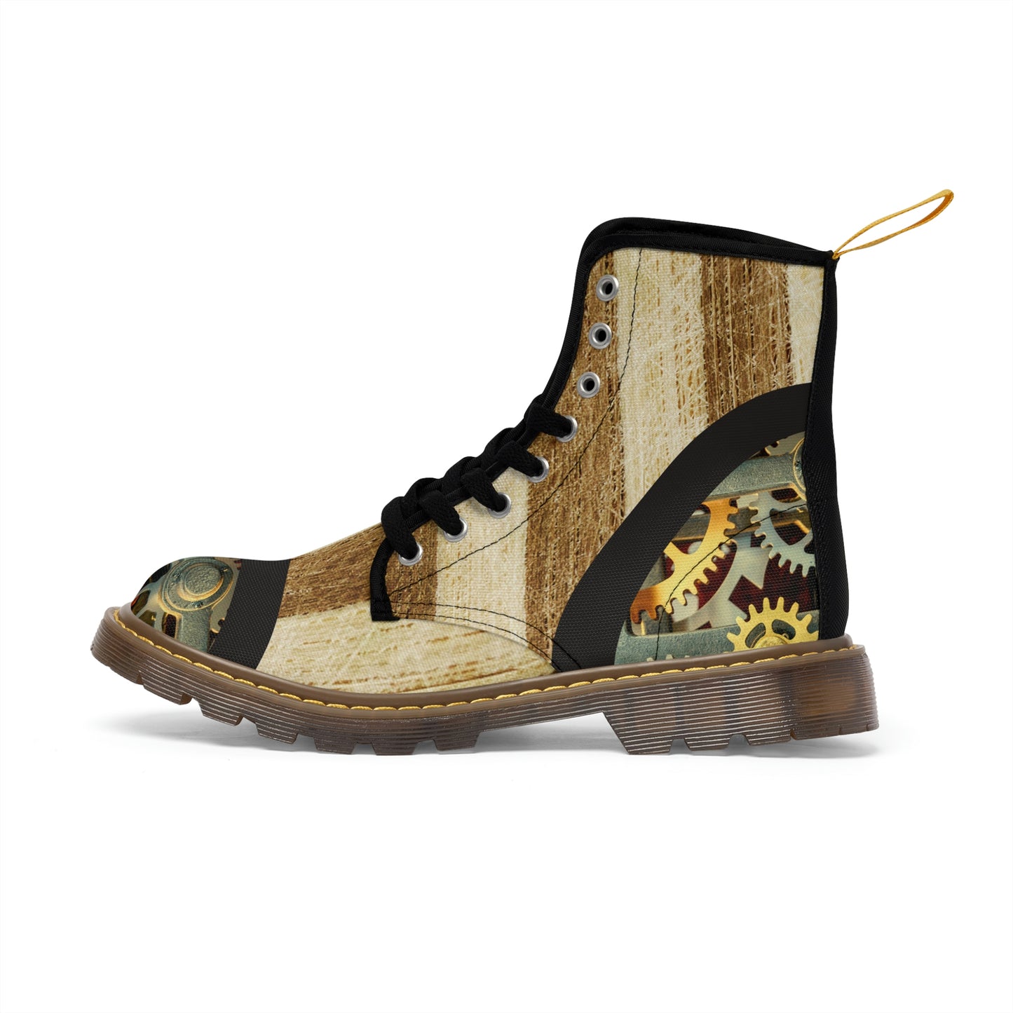 Men's Steampunk Gear Canvas Boots Lord and Lady Towers